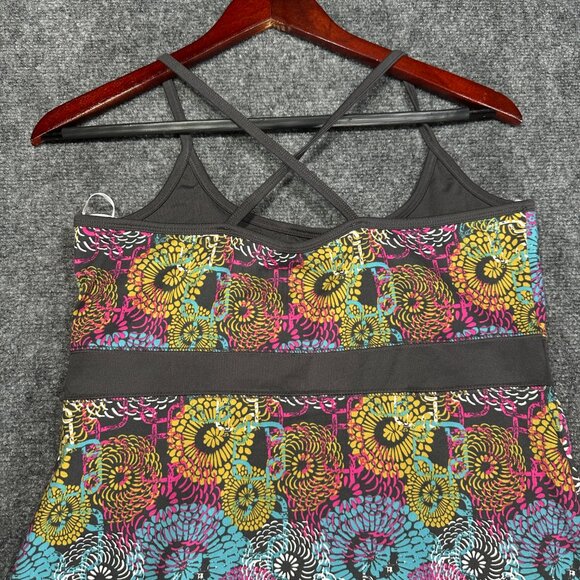 Lola Dress Womens Large Stretch Knit Sleeveless Sundress Bold Print Pullover - Picture 6 of 6